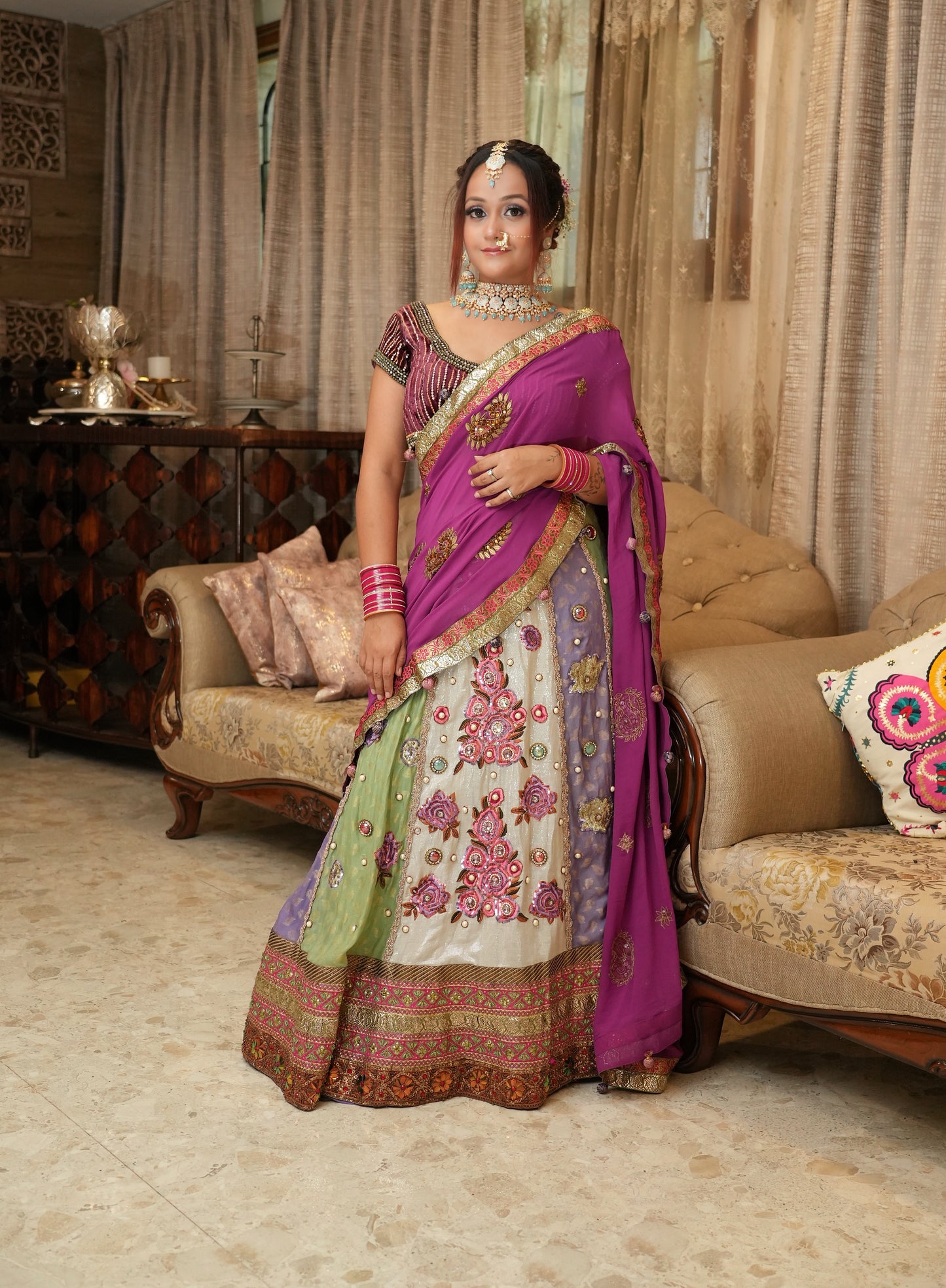 Heavy Handwork Saree