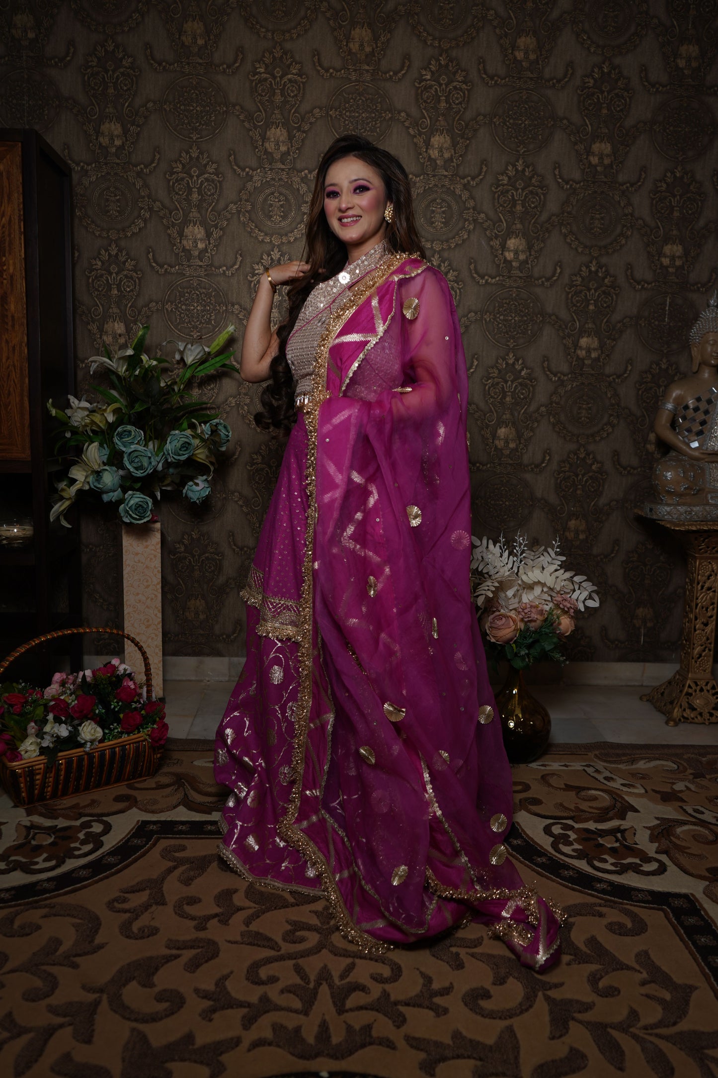 Stylish Blouse With Sharara