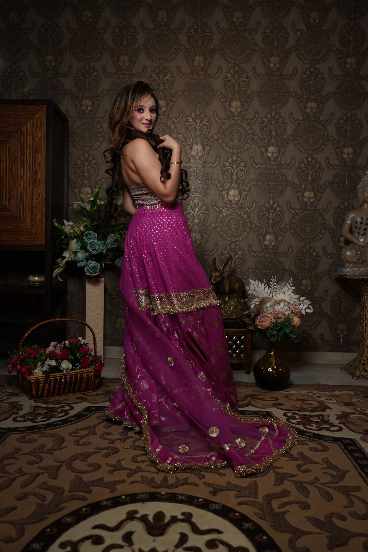 Stylish Blouse With Sharara