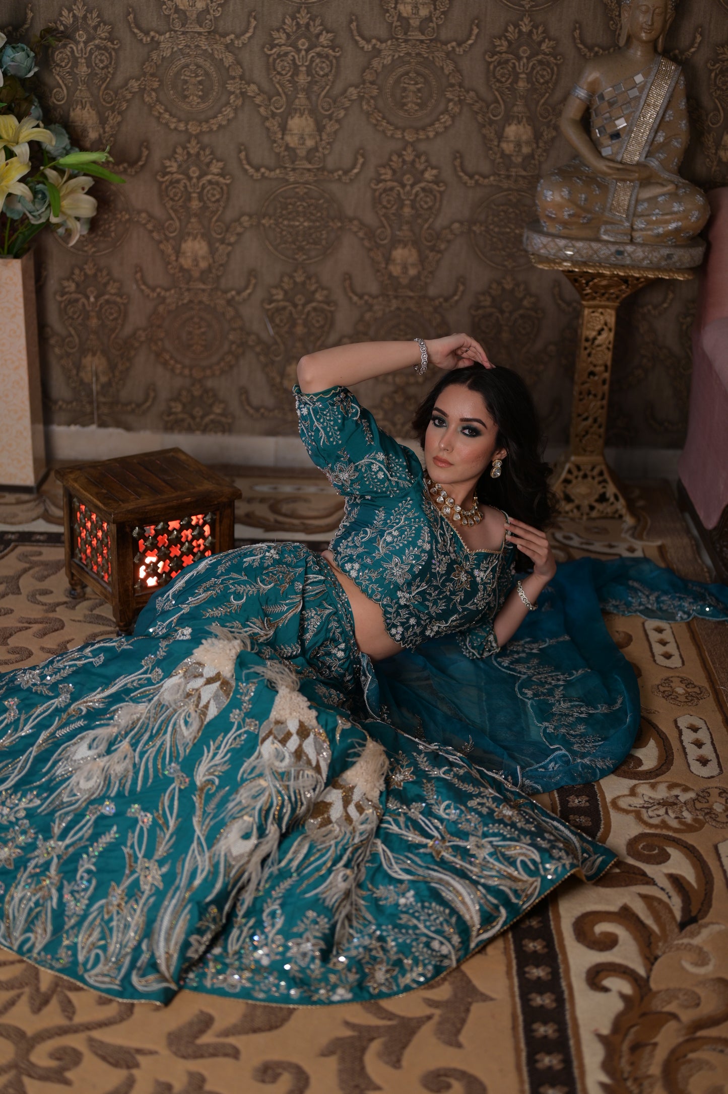 Peacock Hand Made Lehenga