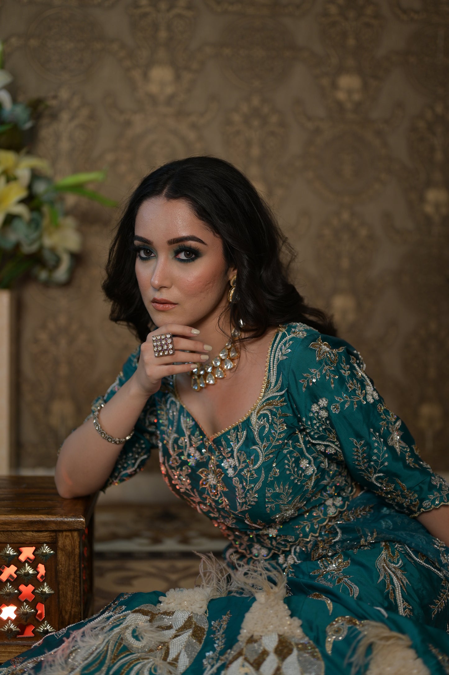 Peacock Hand Made Lehenga