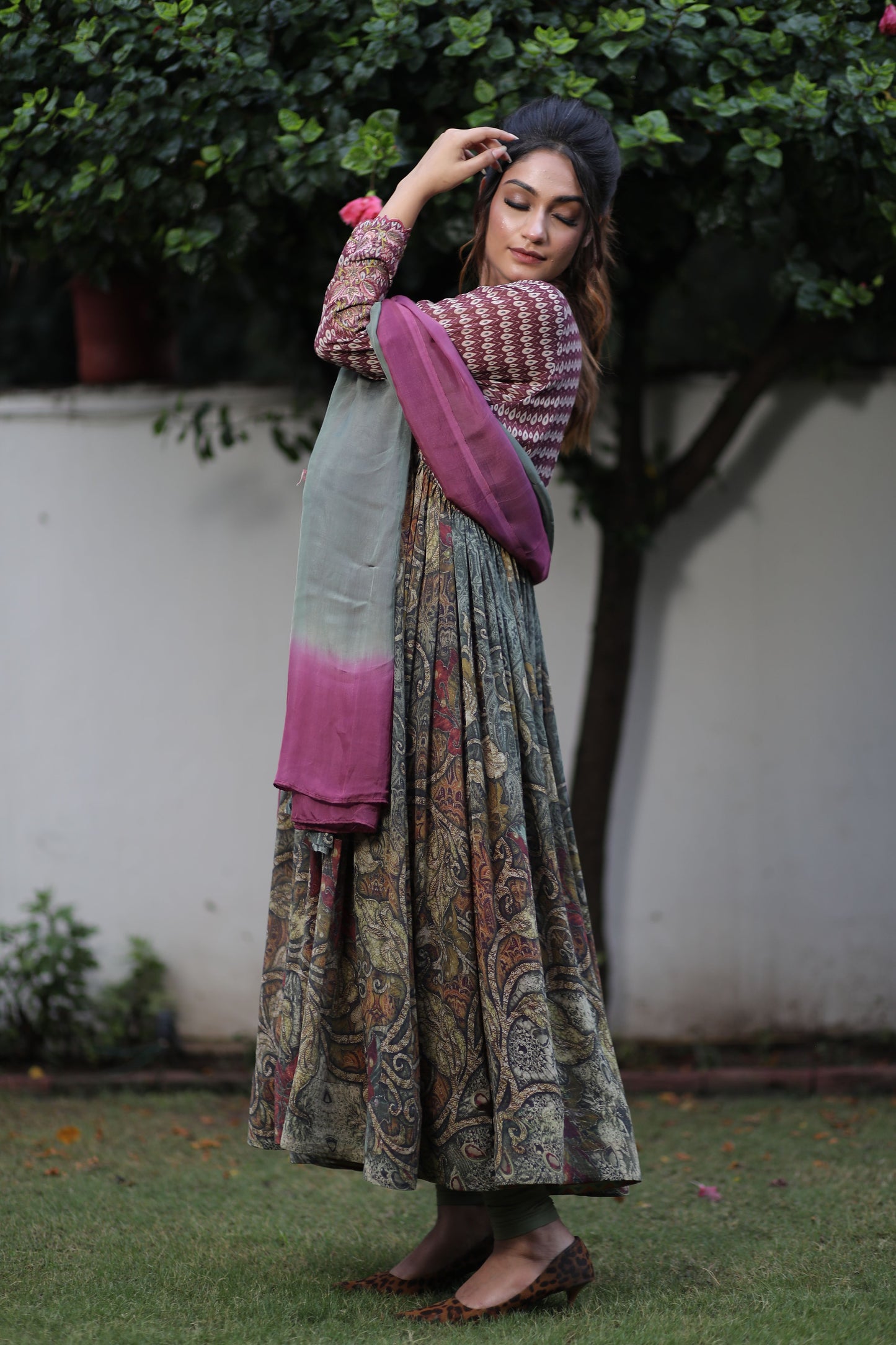 Printed Anarkali