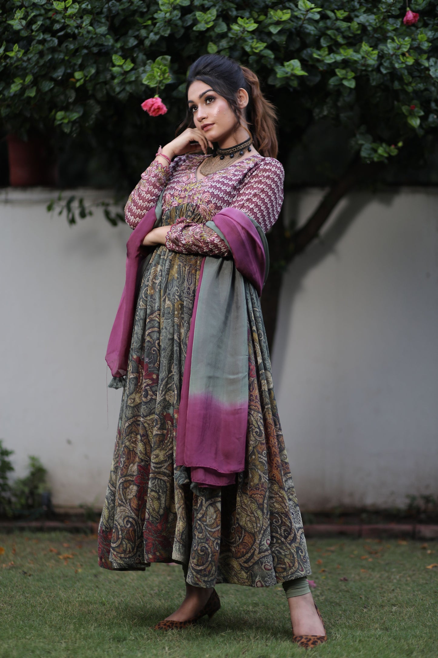 Printed Anarkali