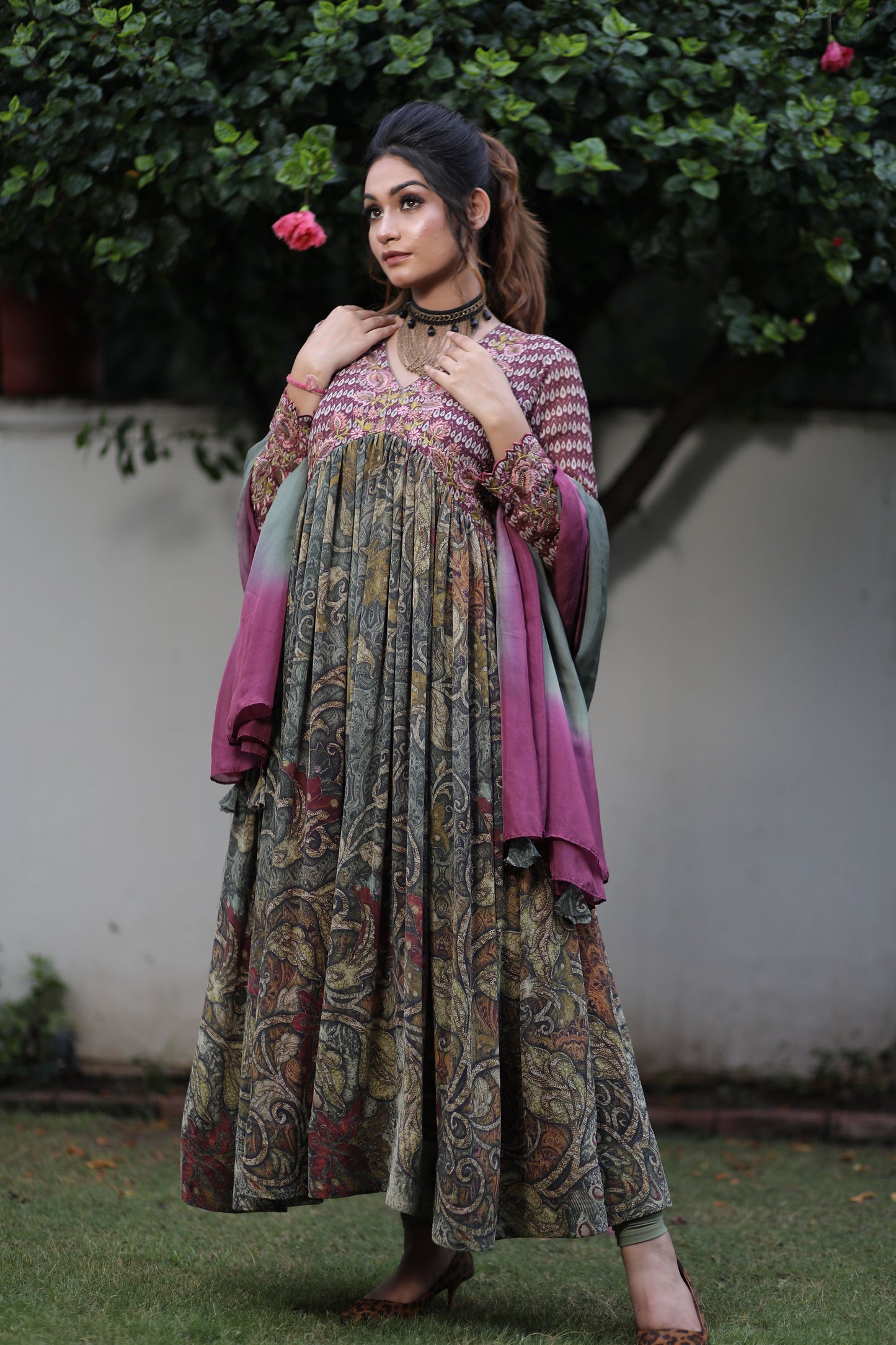 Printed Anarkali