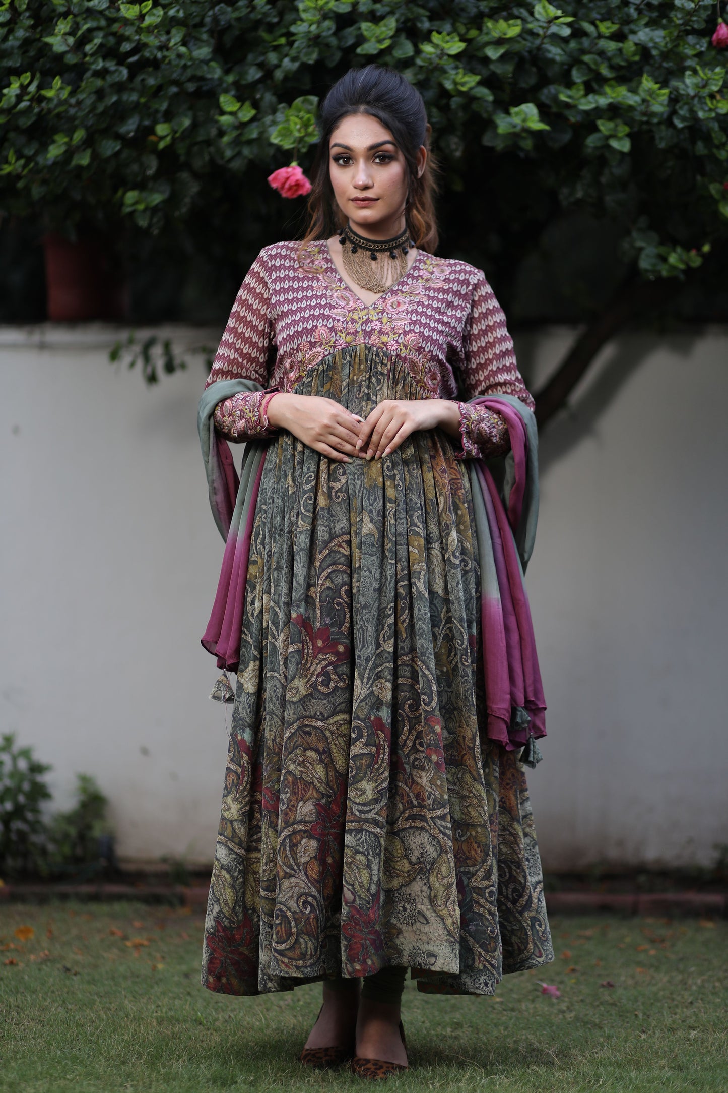 Printed Anarkali