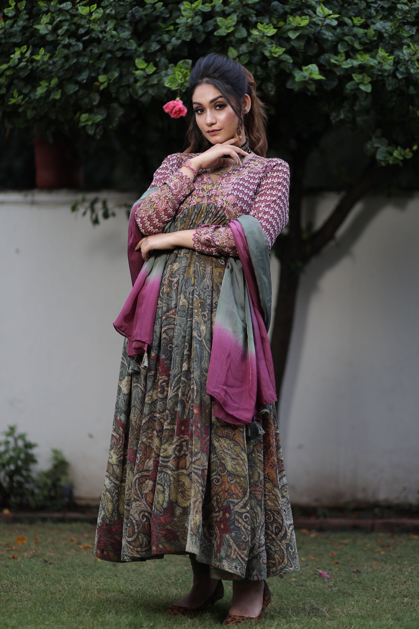 Printed Anarkali