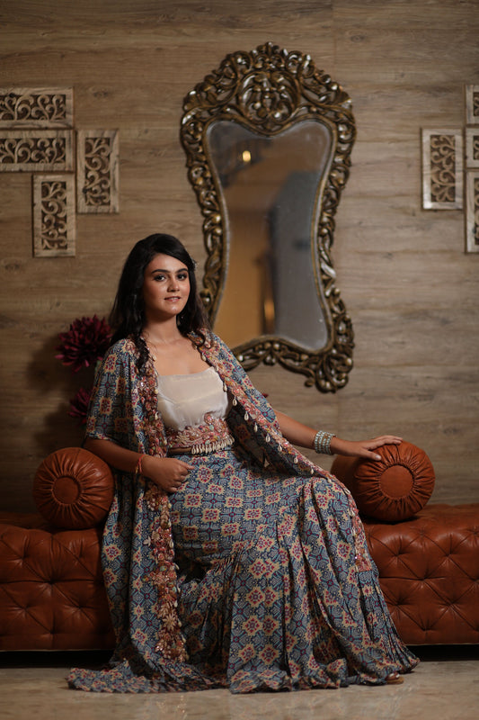 Stylish Cape Lehenga