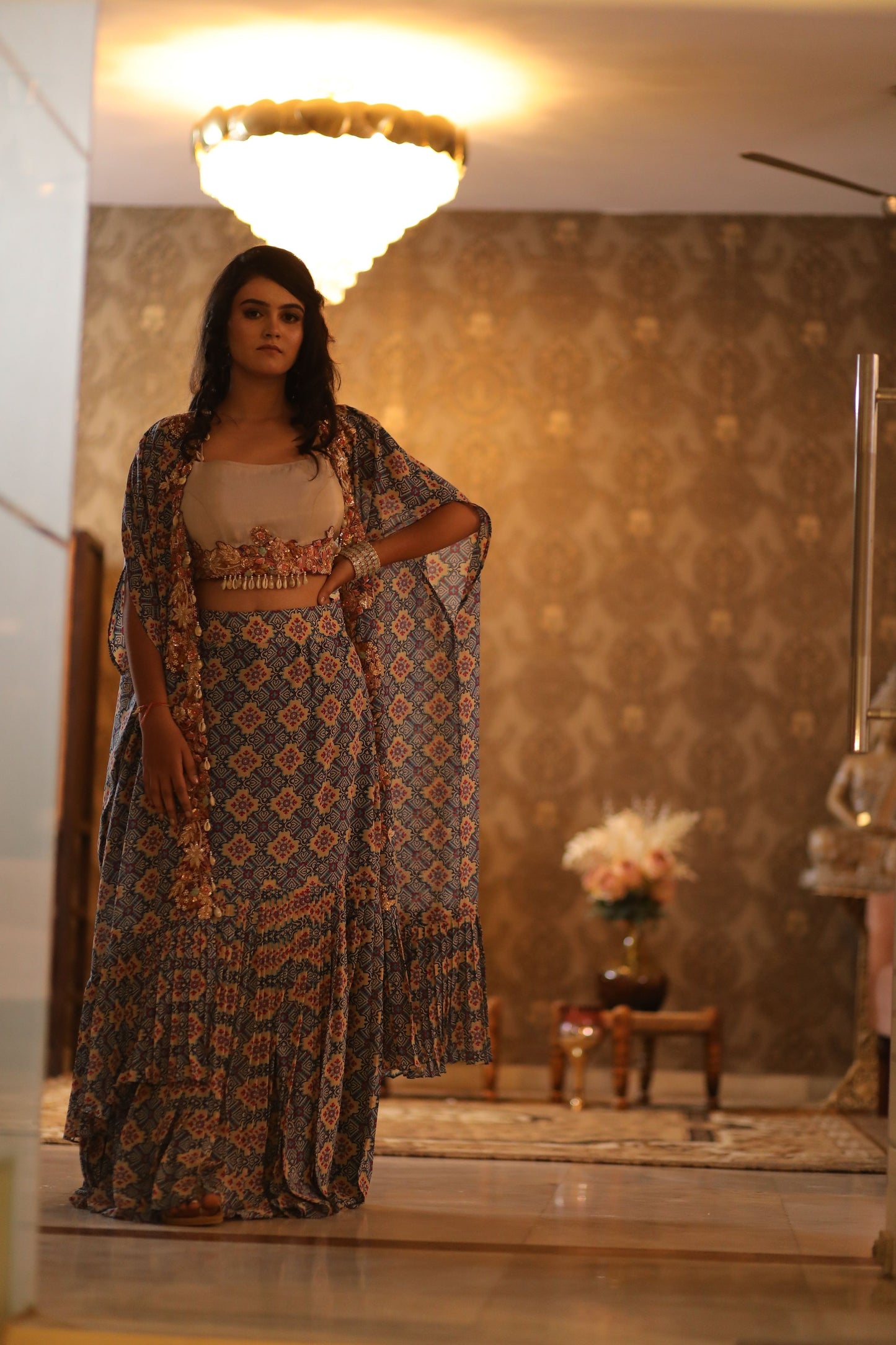 Stylish Cape Lehenga