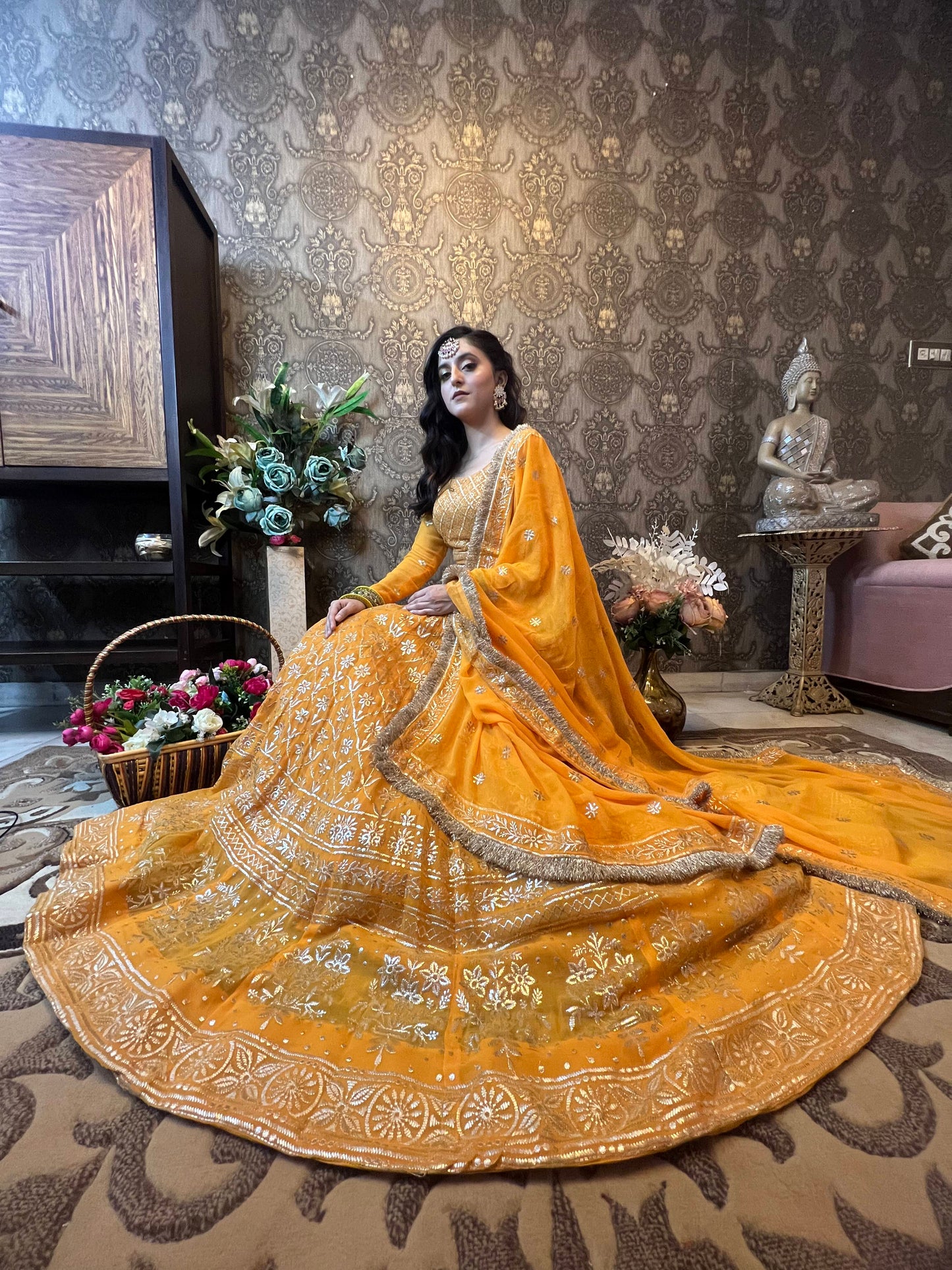 Orange Lehenga