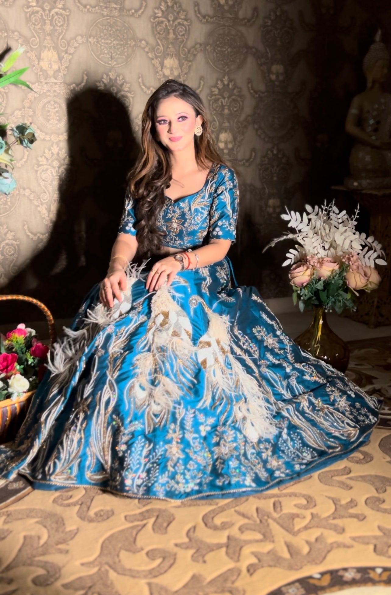 Peacock Hand Made Lehenga